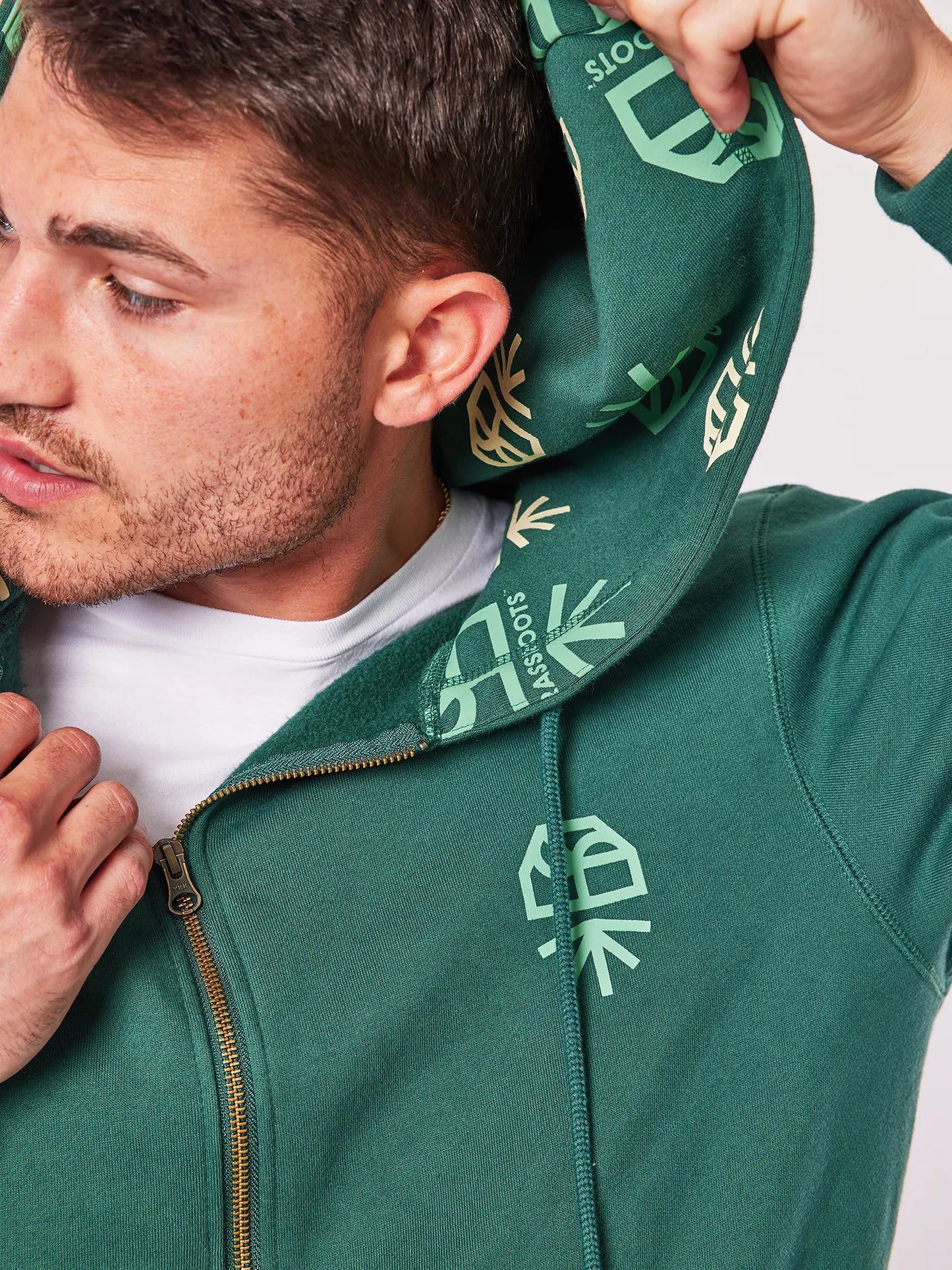 Graphic Zip Up Hoodie