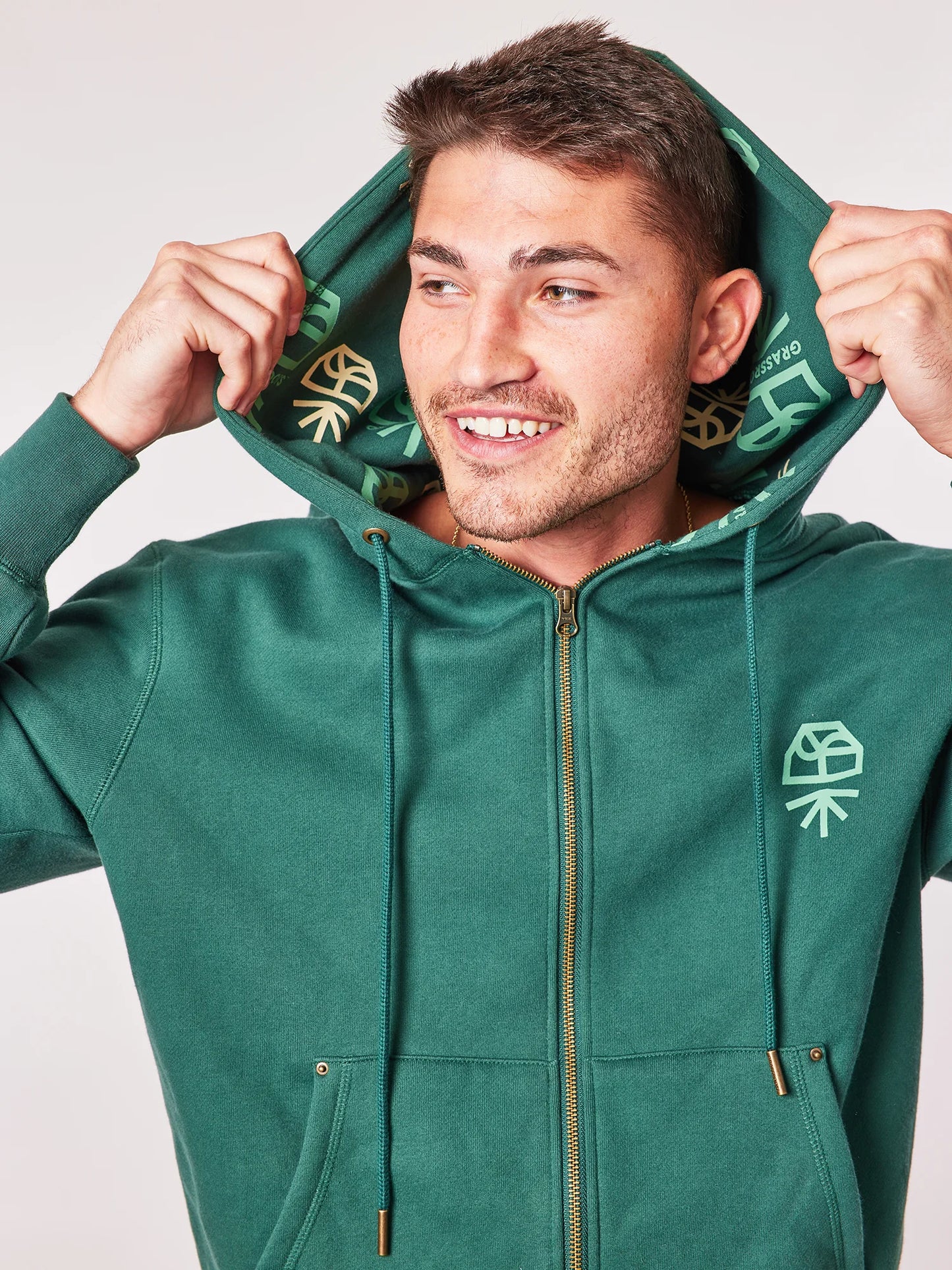 Graphic Zip Up Hoodie