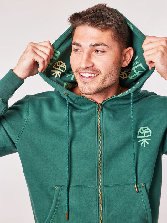 Graphic Zip Up Hoodie