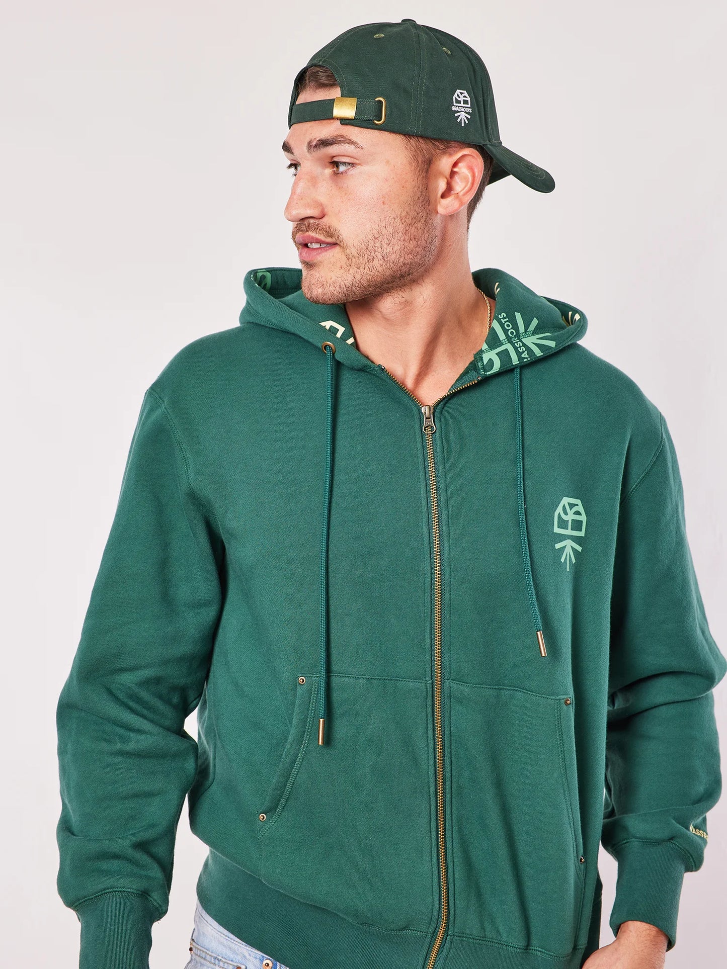 Graphic Zip Up Hoodie